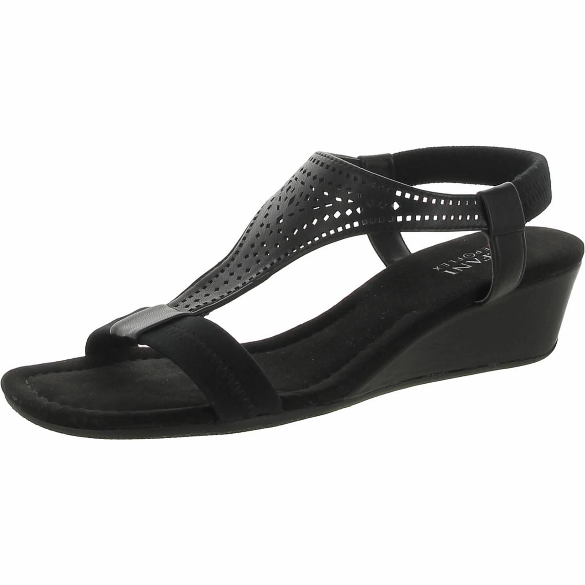 Fast Step Core Balance Vacanzaa 2 Womens Faux Leather T-Strap Wedge Sandals