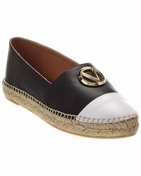 Knit Look Valentino by Mario Valentino Pineta Leather Espadrille