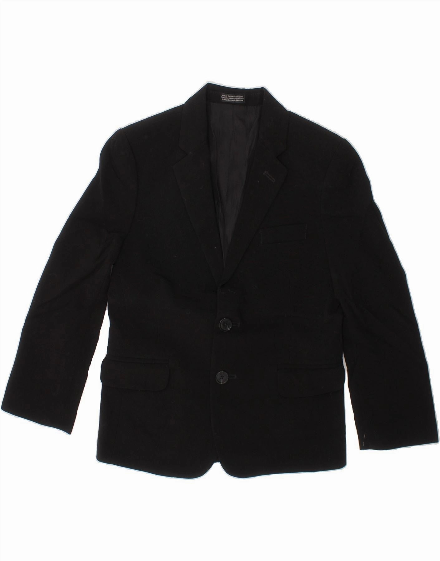 Advice CALVIN KLEIN Boys 2 Button Blazer Jacket 6-7 Years Black Polyester