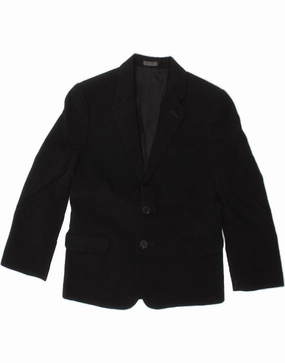 Advice CALVIN KLEIN Boys 2 Button Blazer Jacket 6-7 Years Black Polyester