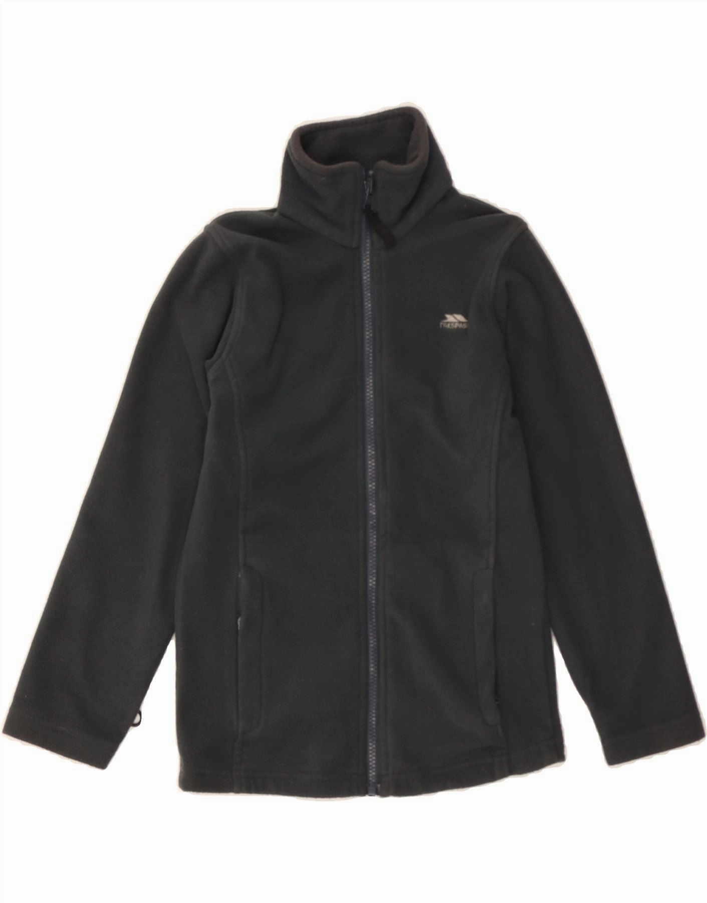 TRESPASS Boys Fleece Jacket 7-8 Years Grey Express