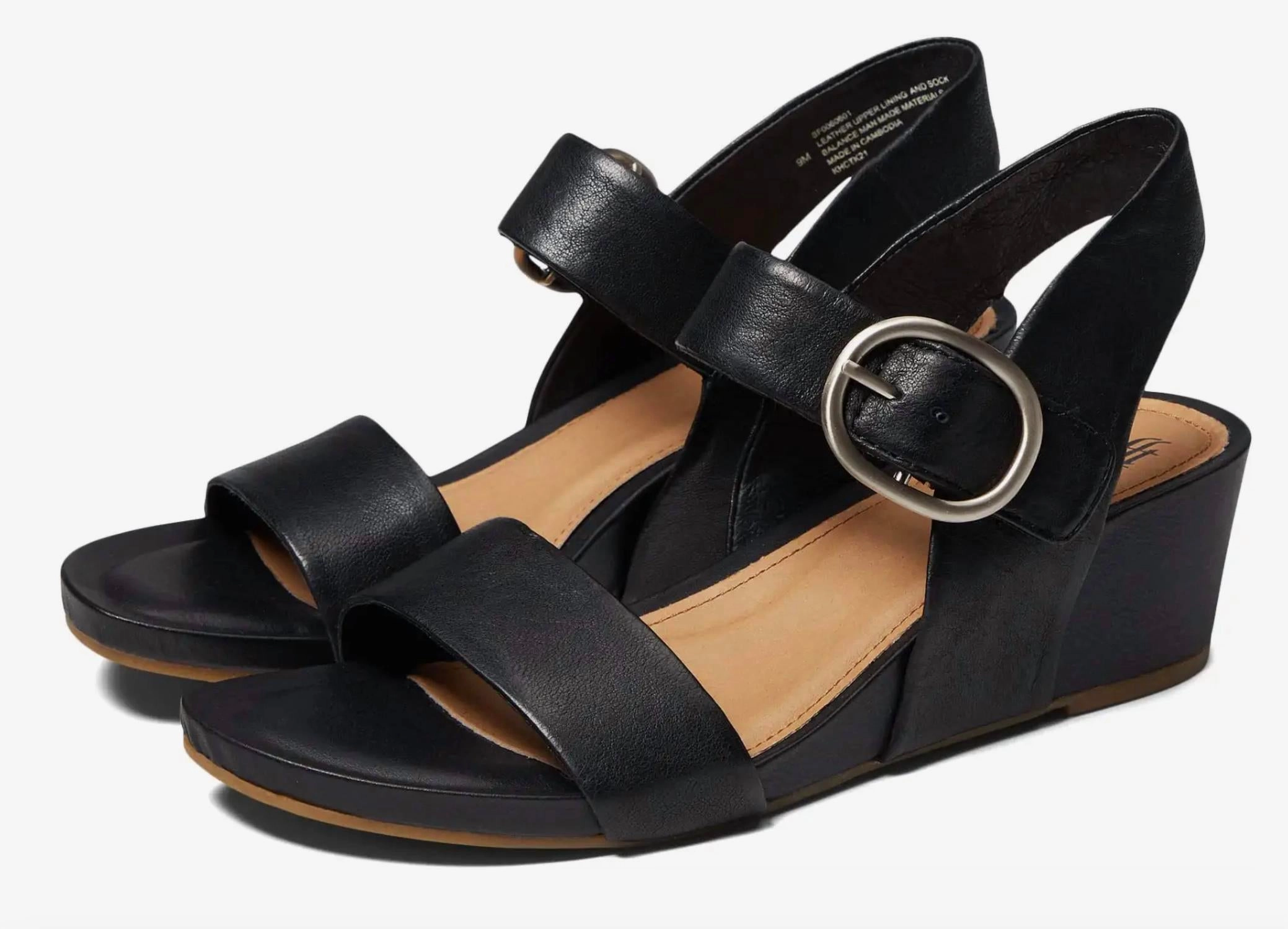 Steady Fit Color Pop Vaya Wedge In Black