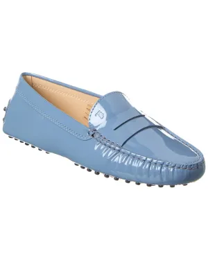 TOD??s Gommino Patent Loafer Wood Path Sole Neat