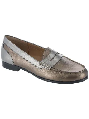 Harper Womens Leather Slip On Penny Loafers Simple Lines All-day Comfort Footwear