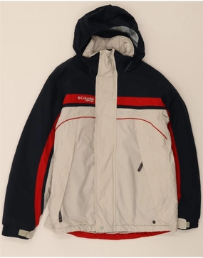 Hood Included Everyday Look COLUMBIA Boys Hooded Windbreaker Jacket 14-15 Years  White Colourblock