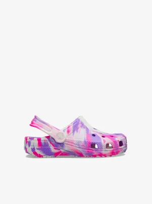 Glow Marbled Classic Clog Infants Closed Toe Design