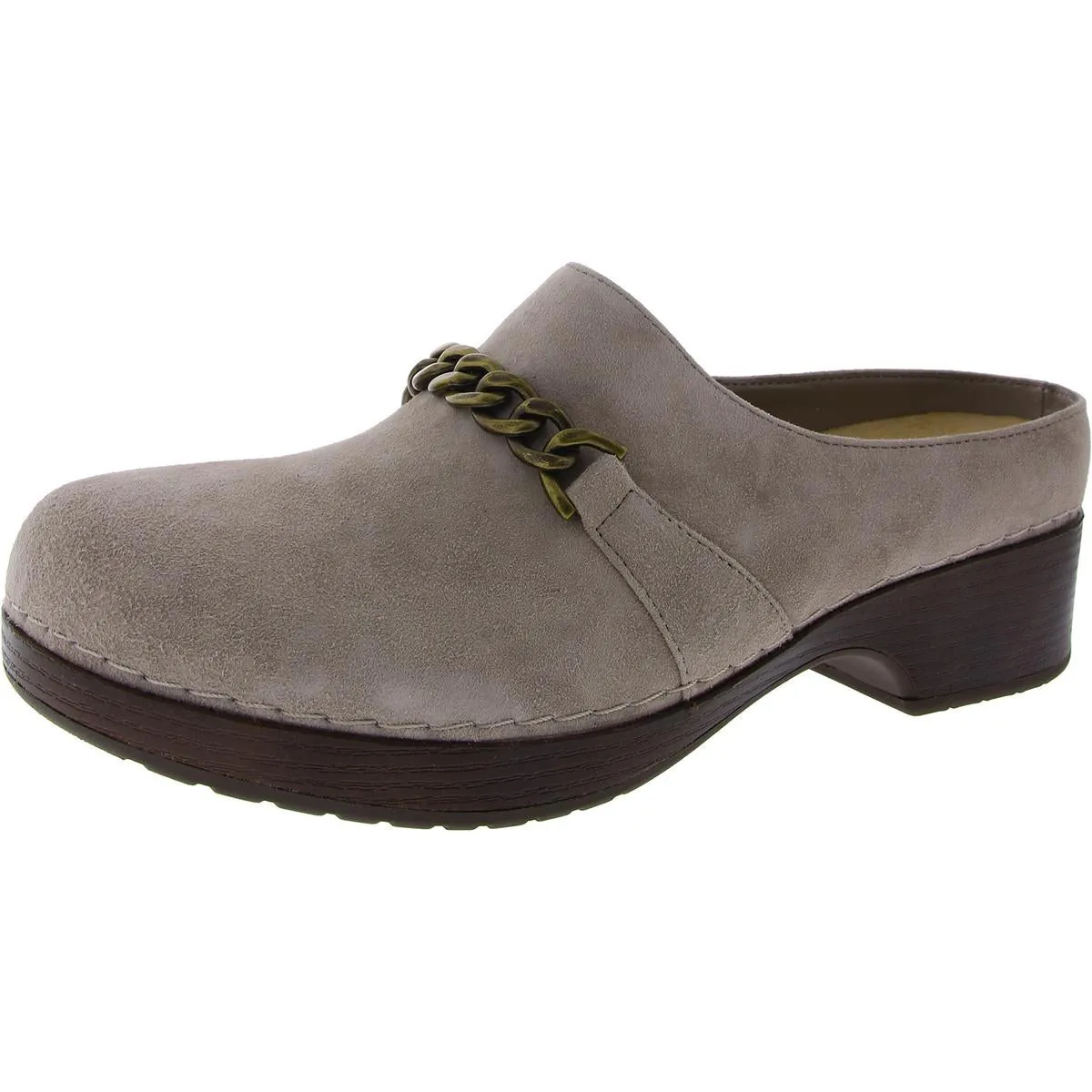Ventura Womens Suede Slip-On Clogs Run Errand Trendy Slip-on Footwear