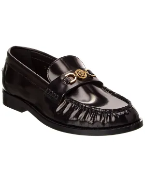 Versace Leather Loafer Heel Safe Soft Leather Design