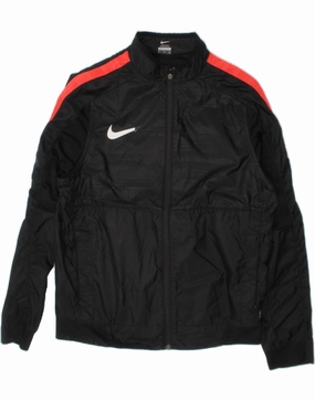 NIKE Boys Rain Jacket 13-14 Years XL  Black Colourblock Polyester FlexibleMovement Account