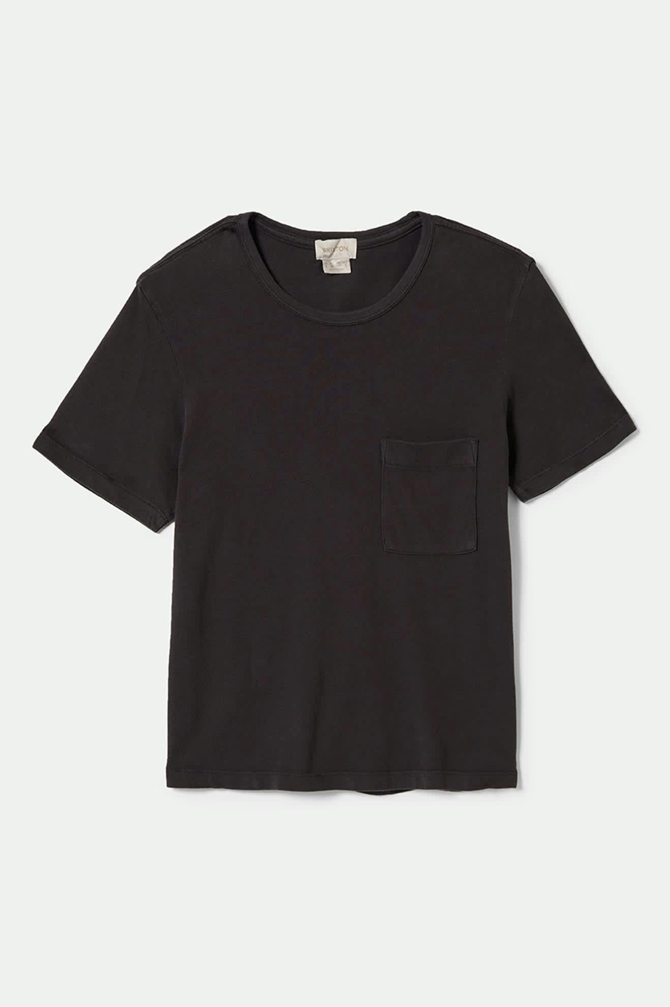 Carefree Organic Garment Dye Perfect T-Shirt - Black FlexibleKnit Easy Layering