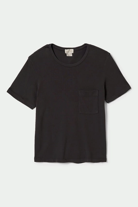 Geometric precision Carefree Organic Garment Dye Perfect T-Shirt - Black