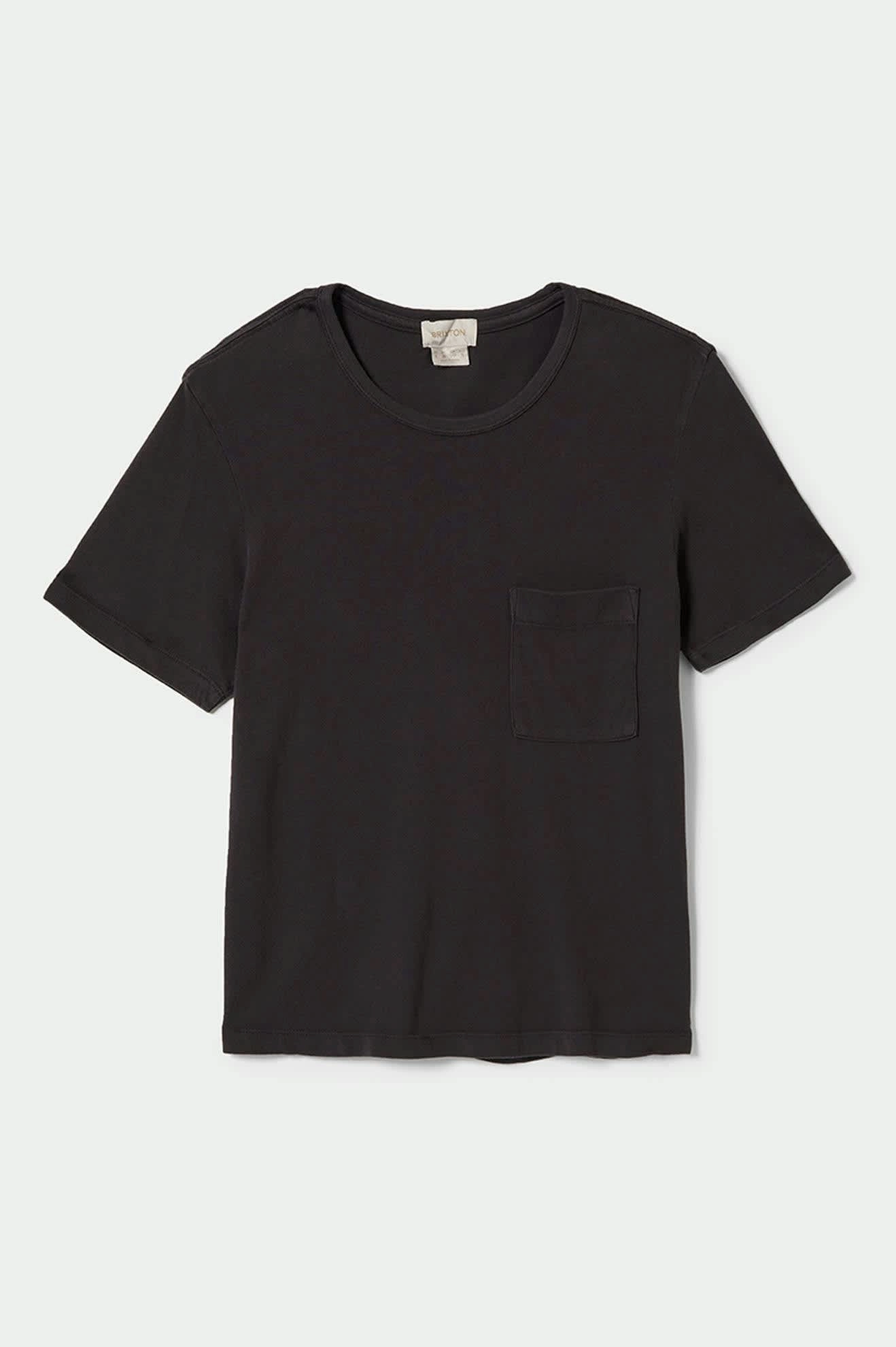 Geometric precision Carefree Organic Garment Dye Perfect T-Shirt - Black