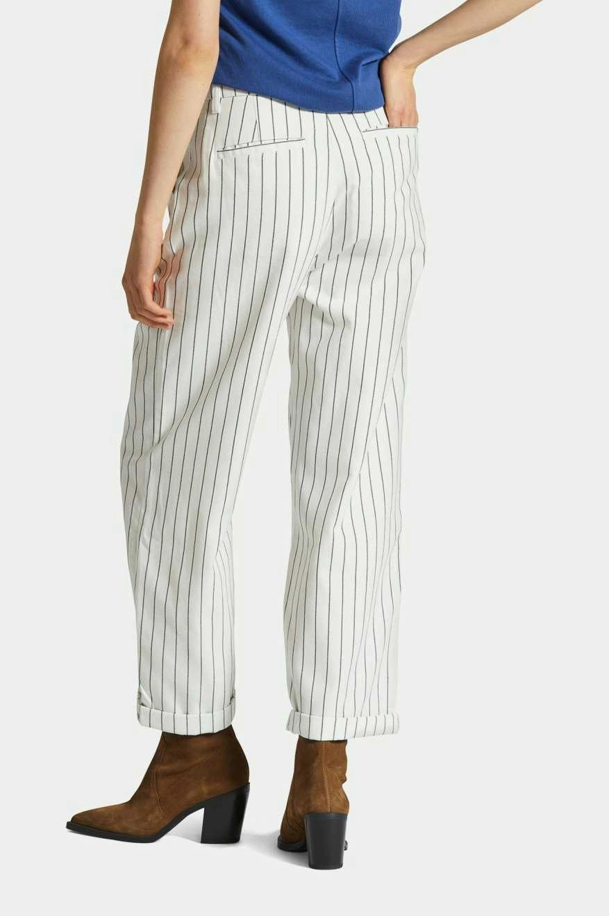 Flexible Look Victory Trouser Pant - Off White/Black