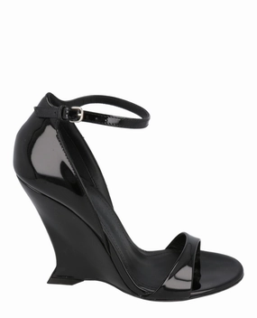 Balanced Motion Vidette Patent Leather Wedge Sandals