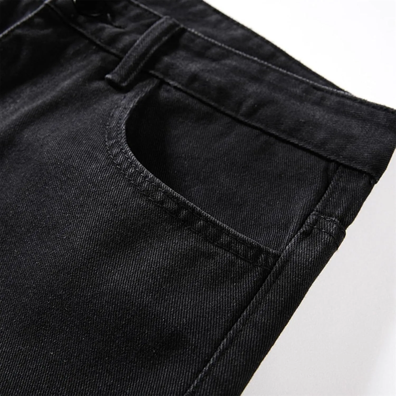 Vintage Jeans for Men Slim Fit Stretch Jeans Straight Fit Relaxed Fit Jeans Casual Denim Pants for Men