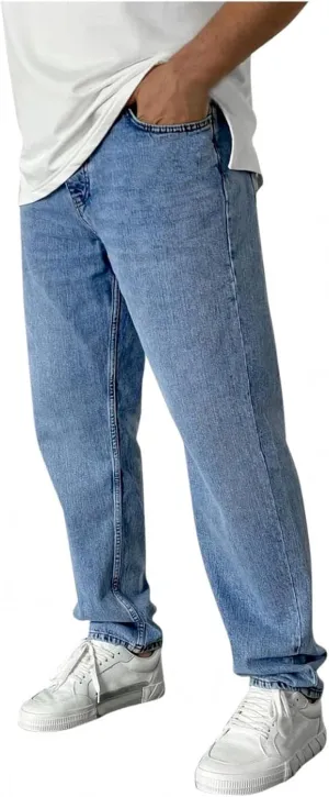 Vintage Jeans for Men Slim Fit Stretch Jeans Straight Fit Relaxed Fit Jeans Casual Denim Pants for Men