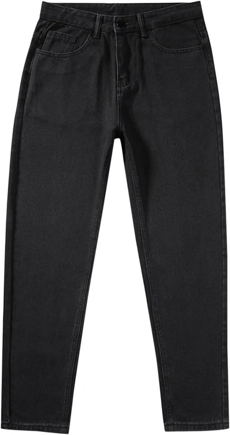 Vintage Jeans for Men Slim Fit Stretch Jeans Straight Fit Relaxed Fit Jeans Casual Denim Pants for Men