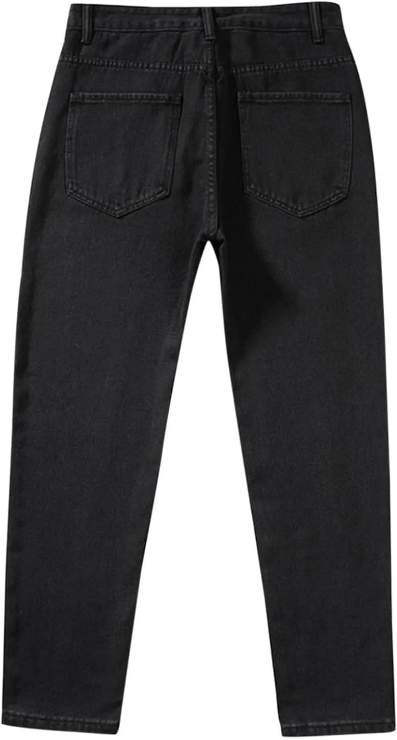 Vintage Jeans for Men Slim Fit Stretch Jeans Straight Fit Relaxed Fit Jeans Casual Denim Pants for Men