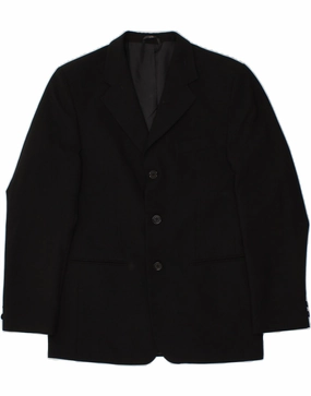 Indication VINTAGE Boys 3 Button Blazer Jacket 14-15 Years Black