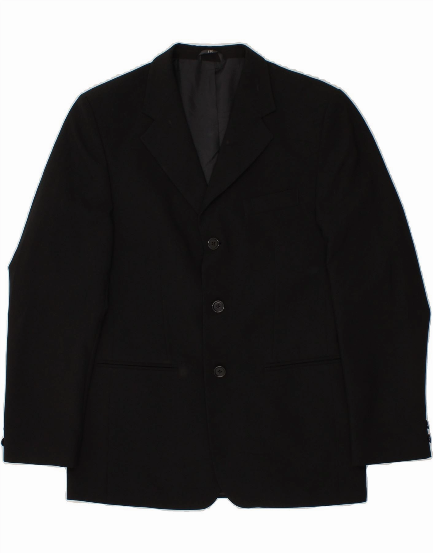 Indication VINTAGE Boys 3 Button Blazer Jacket 14-15 Years Black
