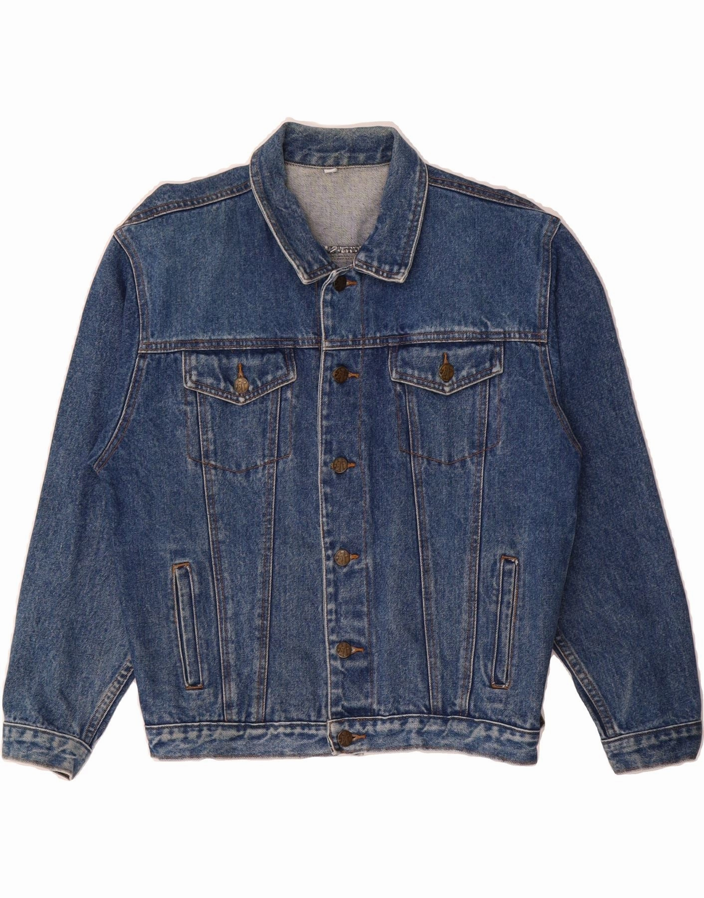 All terrain Base Layer VINTAGE Boys Denim Jacket 13-14 Years Blue Cotton