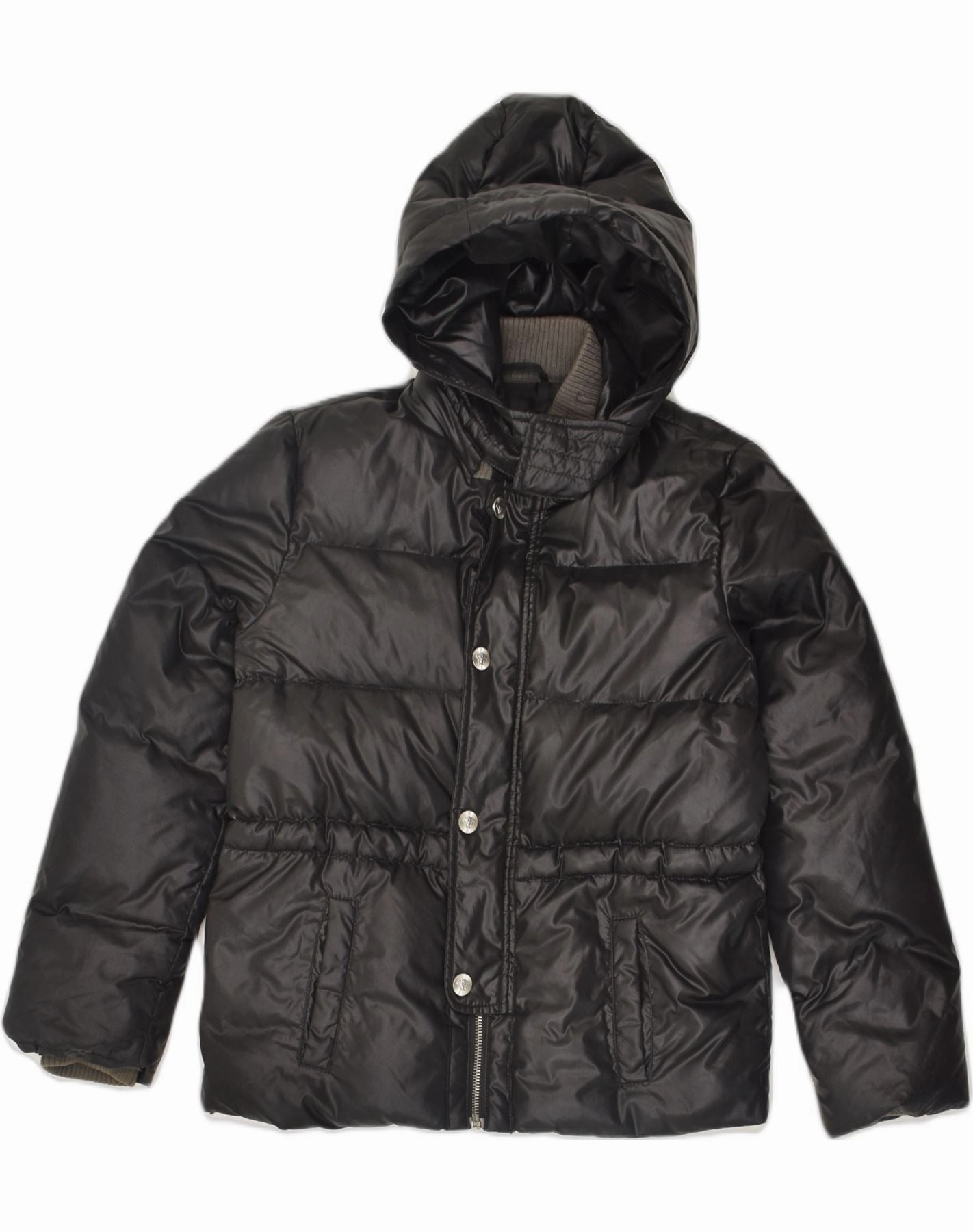 CompressionFit Lust VINTAGE Boys Hooded Padded Jacket 12-13 Years Black Polyamide