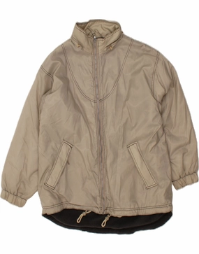 Urban Gear VINTAGE Boys Oversized Windbreaker Jacket 13-14 Years Beige Nylon