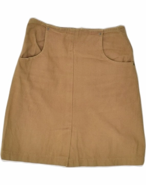 Soft Feel Flare Swing VINTAGE Girls A-Line Skirt 4-5 Years W20 Brown Cotton
