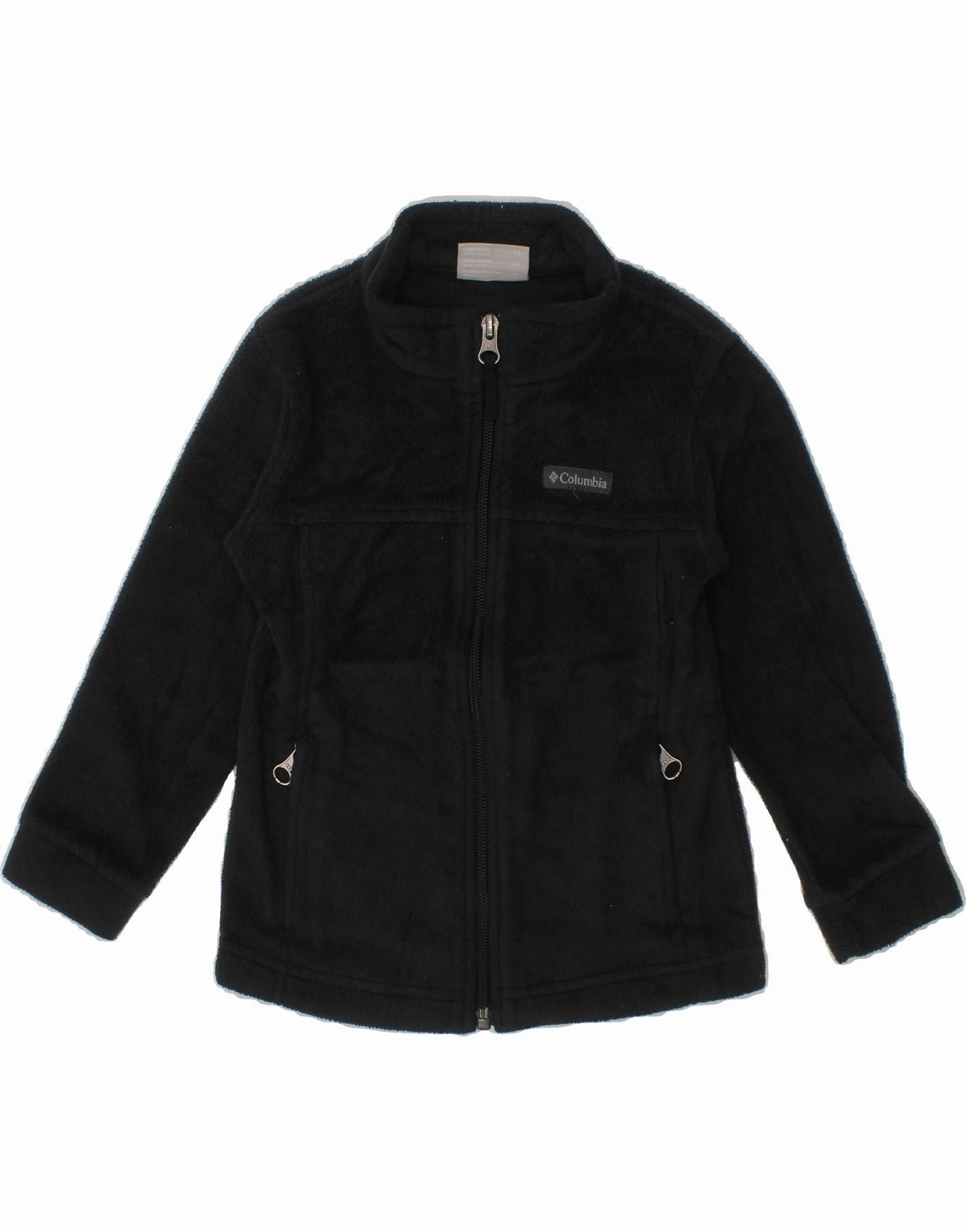 Sport Ready COLUMBIA Boys Fleece Jacket 3-4 Years Black Polyester