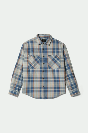 Static Dissipating Fiber Airflow Ventilation System Vintage Wash Flannel - Blue/Soft Blue/Orange