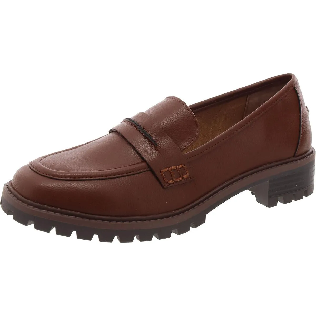 Crocodile Embossed Soft Leather Wandaa Womens Faux Leather Slip-On Loafers