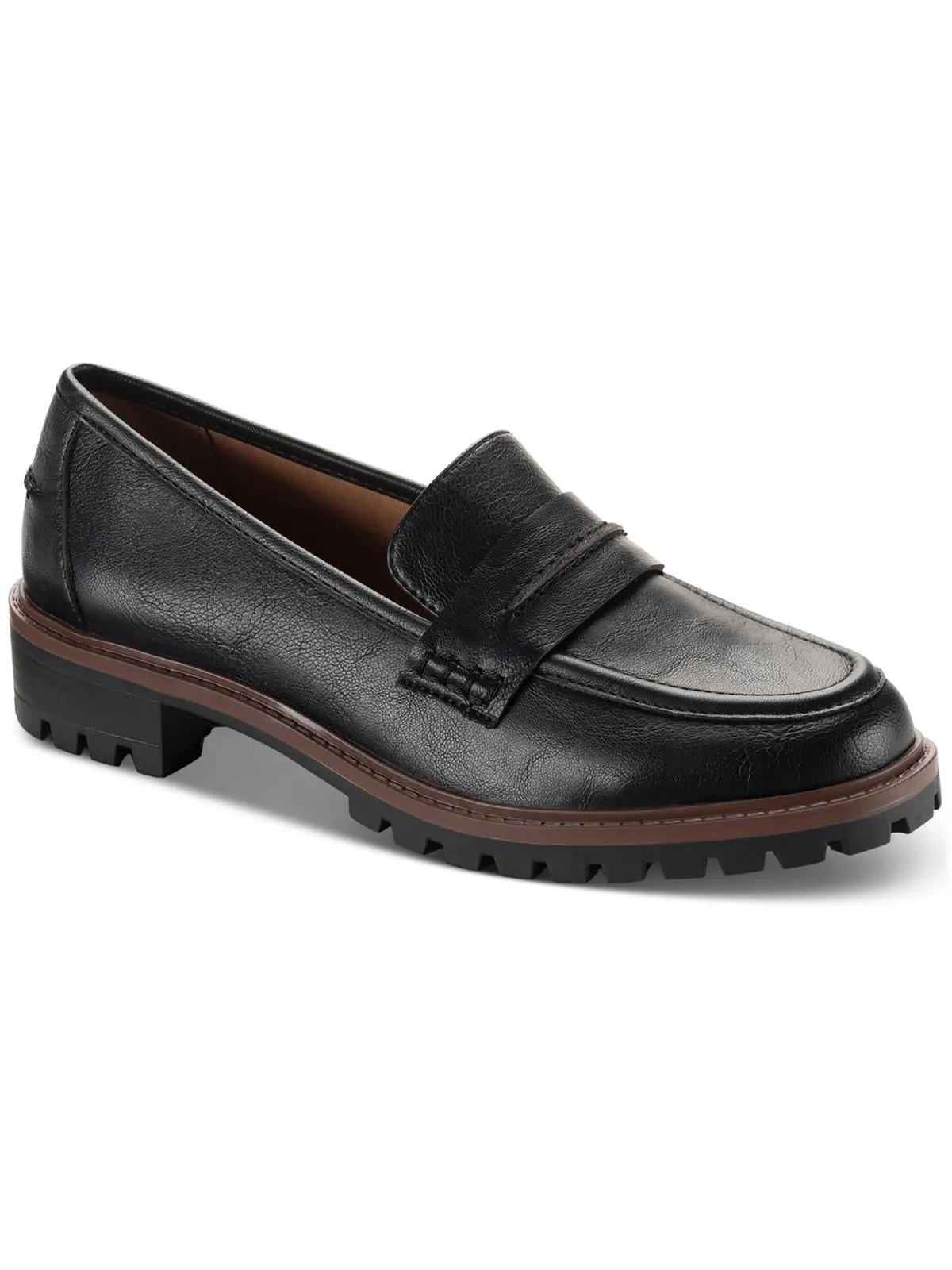 Ground True Oil-Treated Wandaa Womens Faux Leather Slip-On Loafers