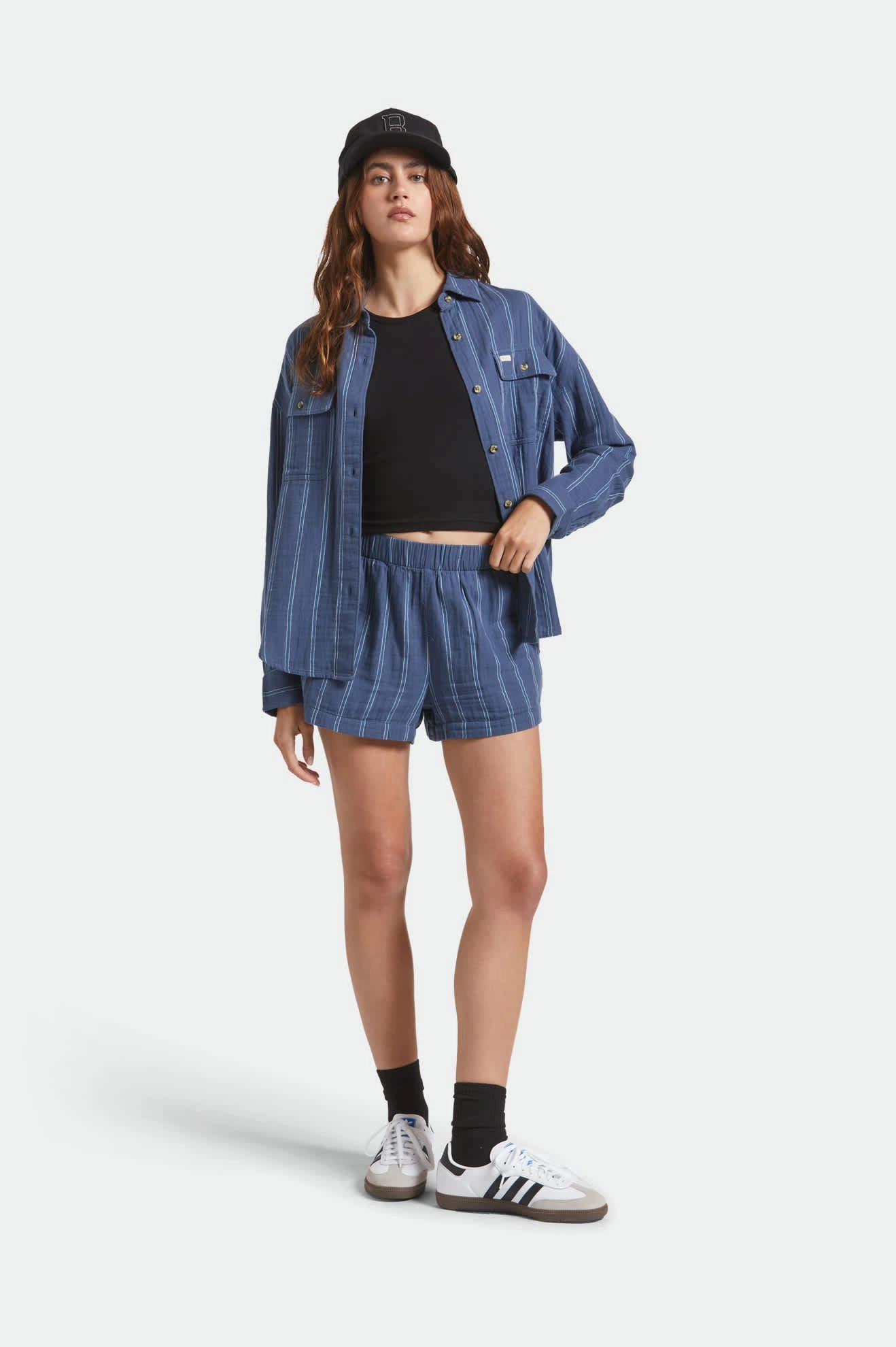 DurableStitching Luxury Feel Wandering Short - Berring Sea/White