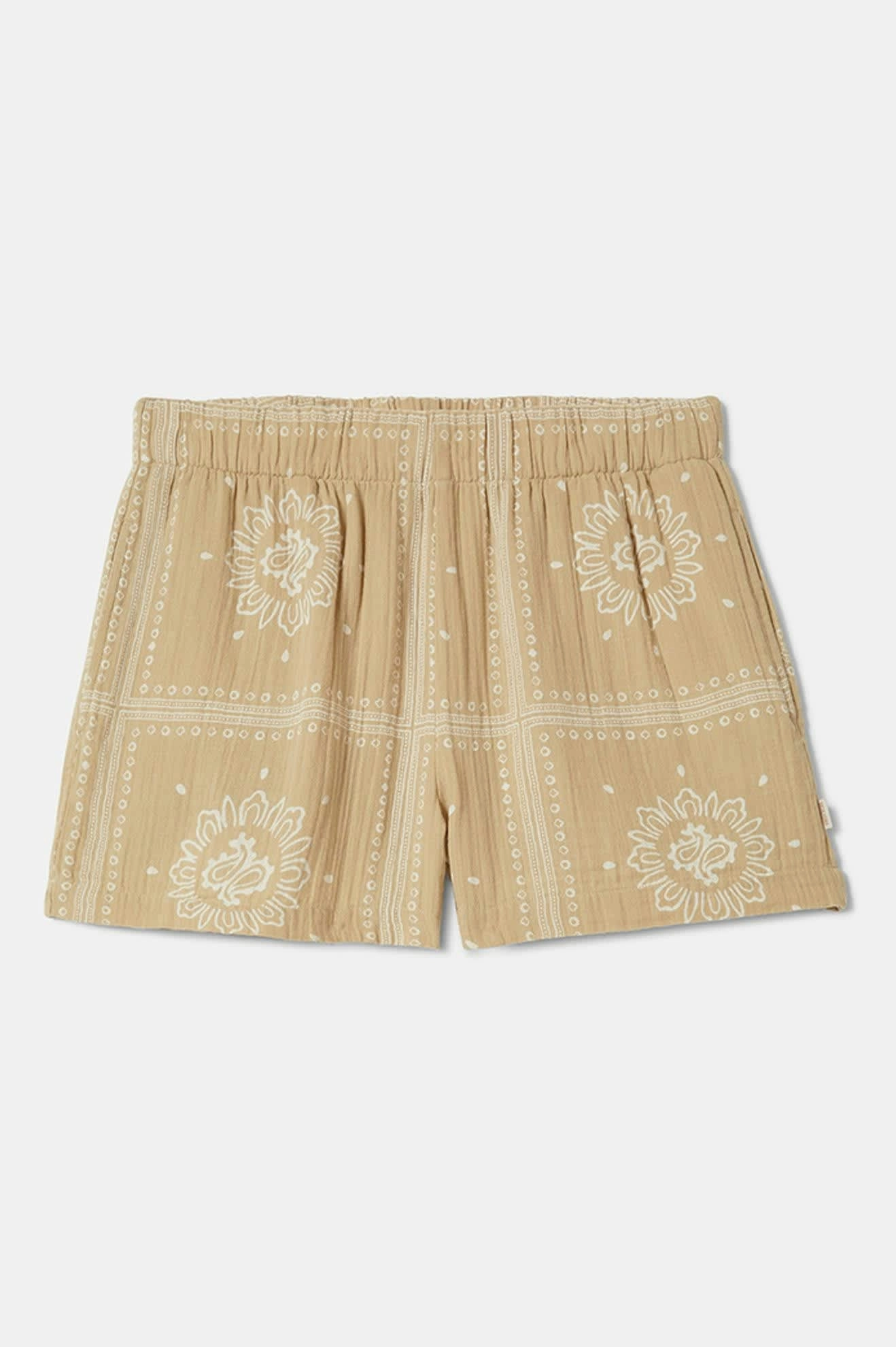 Wandering Short - Pale Khaki Bandana Breezy Flex Yoga wear