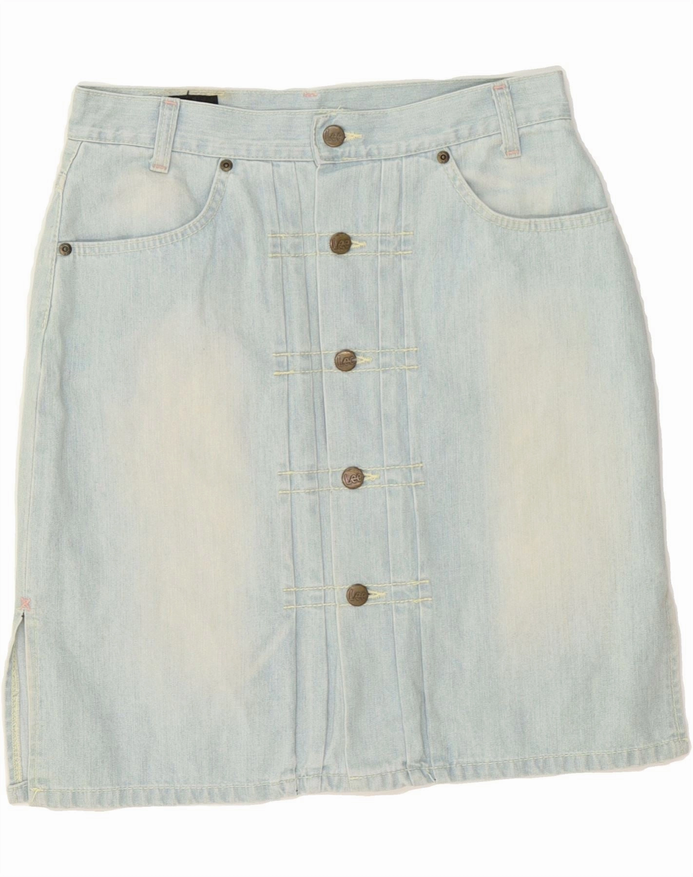 Cozy Layer Clear Blush LEE Girls Denim Skirt 15-16 Years W30  Blue Cotton