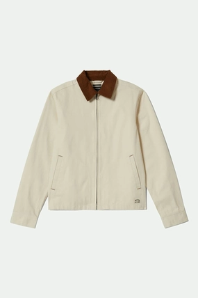 Dirt Repellent Surface Neutral Style Mechanic Garage Jacket - Whitecap