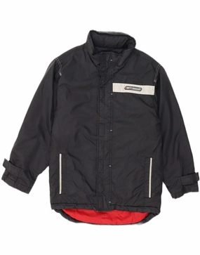 REEBOK Boys Windbreaker Jacket 12-13 Years Medium  Black Nylon suitable for casual sports Stay Dry