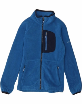 Highlighter Foundation COLUMBIA Boys Fleece Jacket 10-11 Years Medium Blue Polyester
