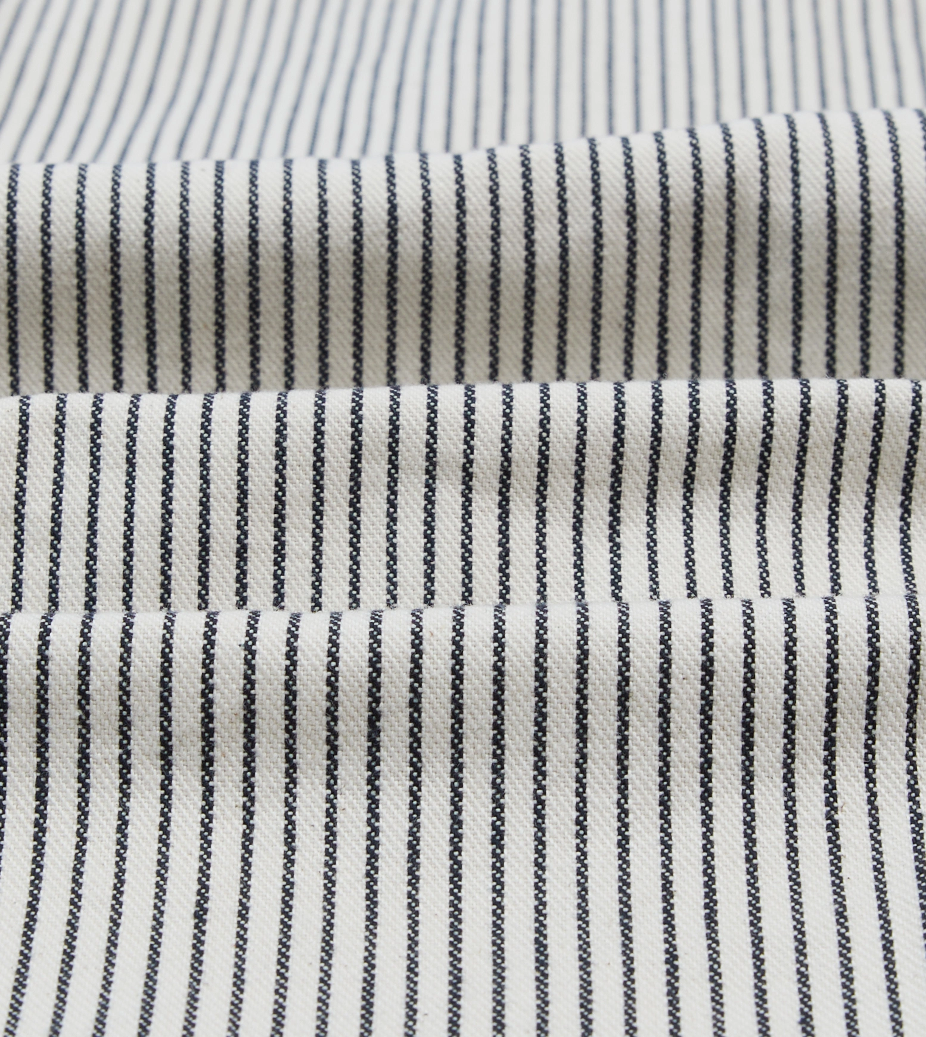 Mix - and - Match Navy and Ecru Stripe Cotton Stoker Jacket