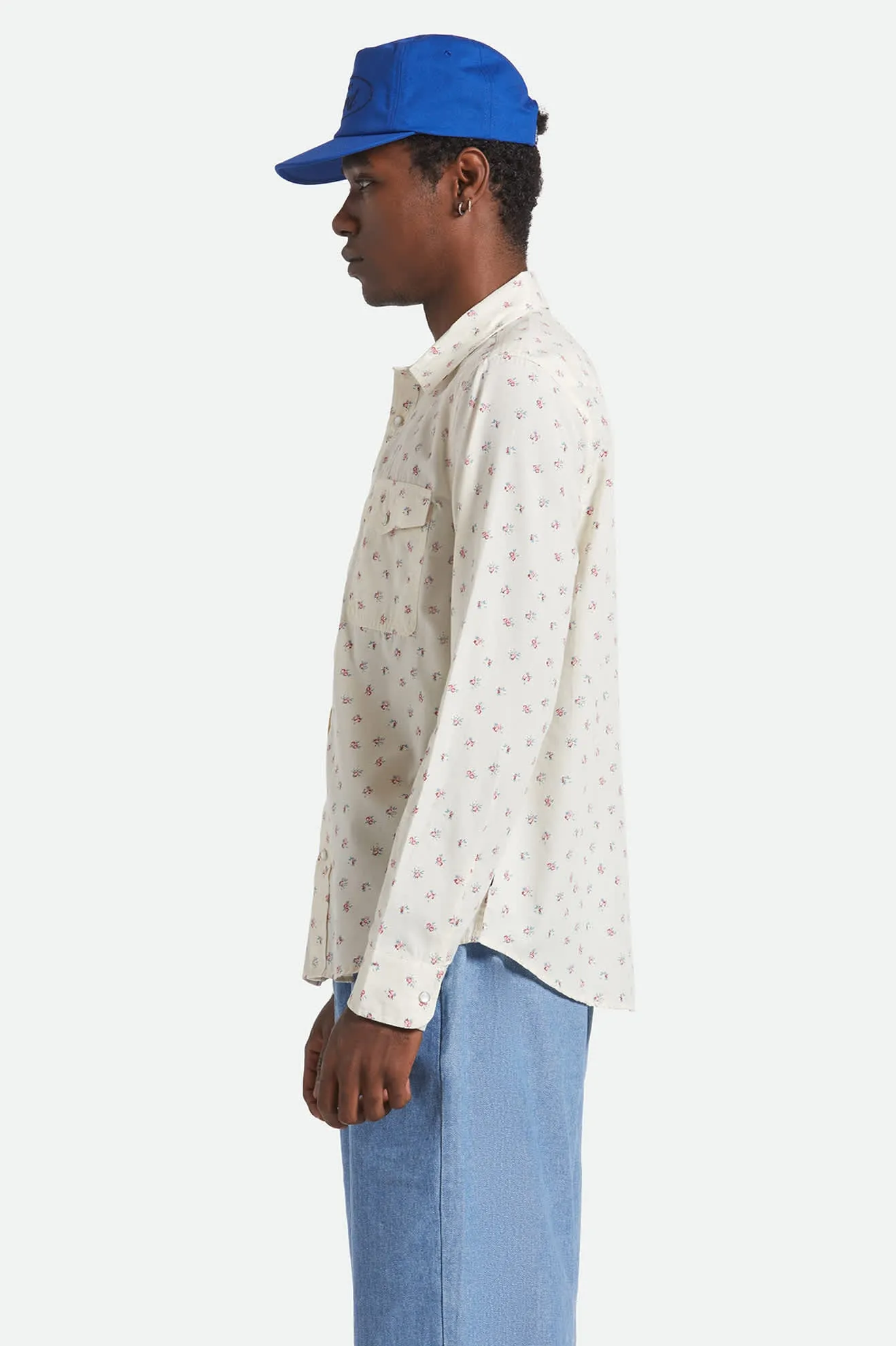 Wayne Western L/S Shirt - Whitecap Pure Cotton