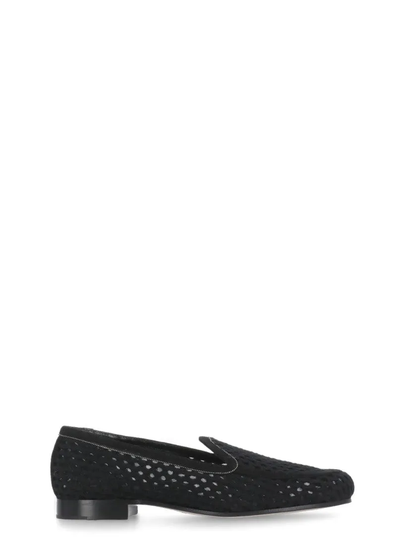 Workday Comfort Clean Path Black Fabiana Filippi Fabric And Leather Loafers