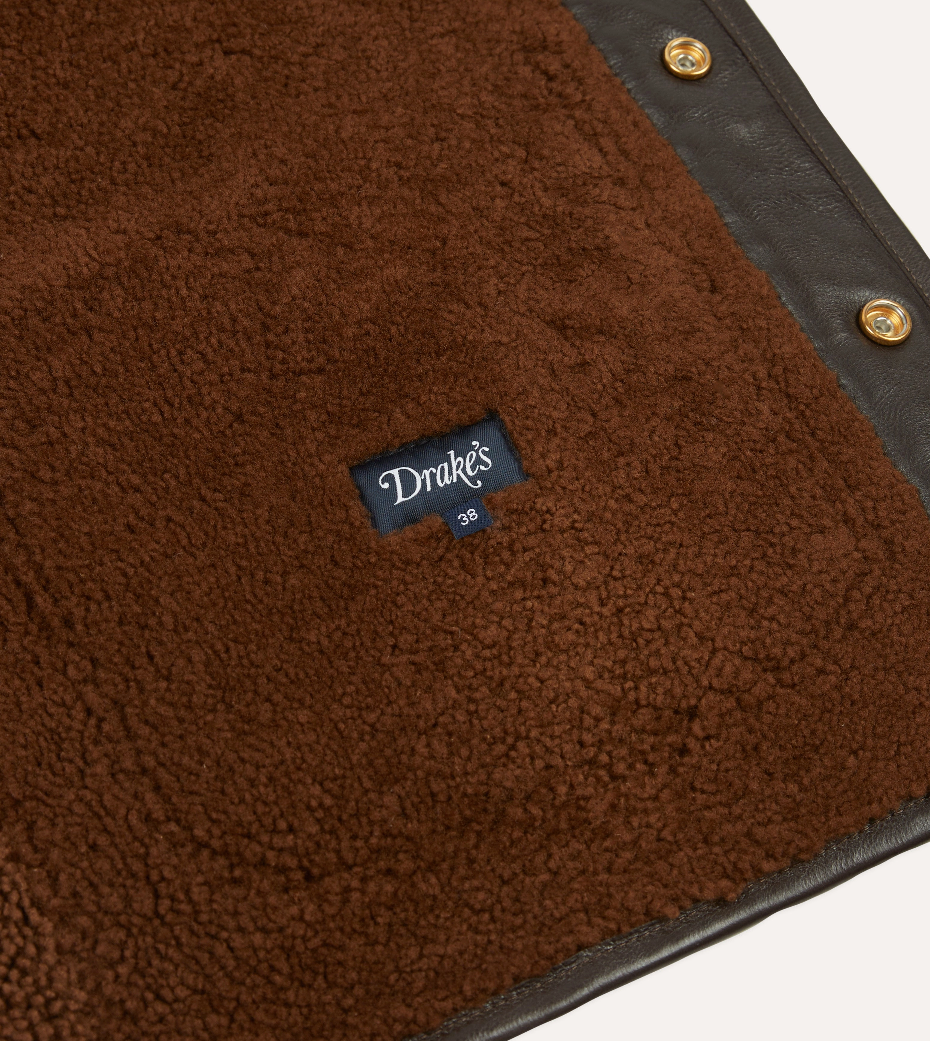 Brown Suede Shearling Vest suitable for night wear