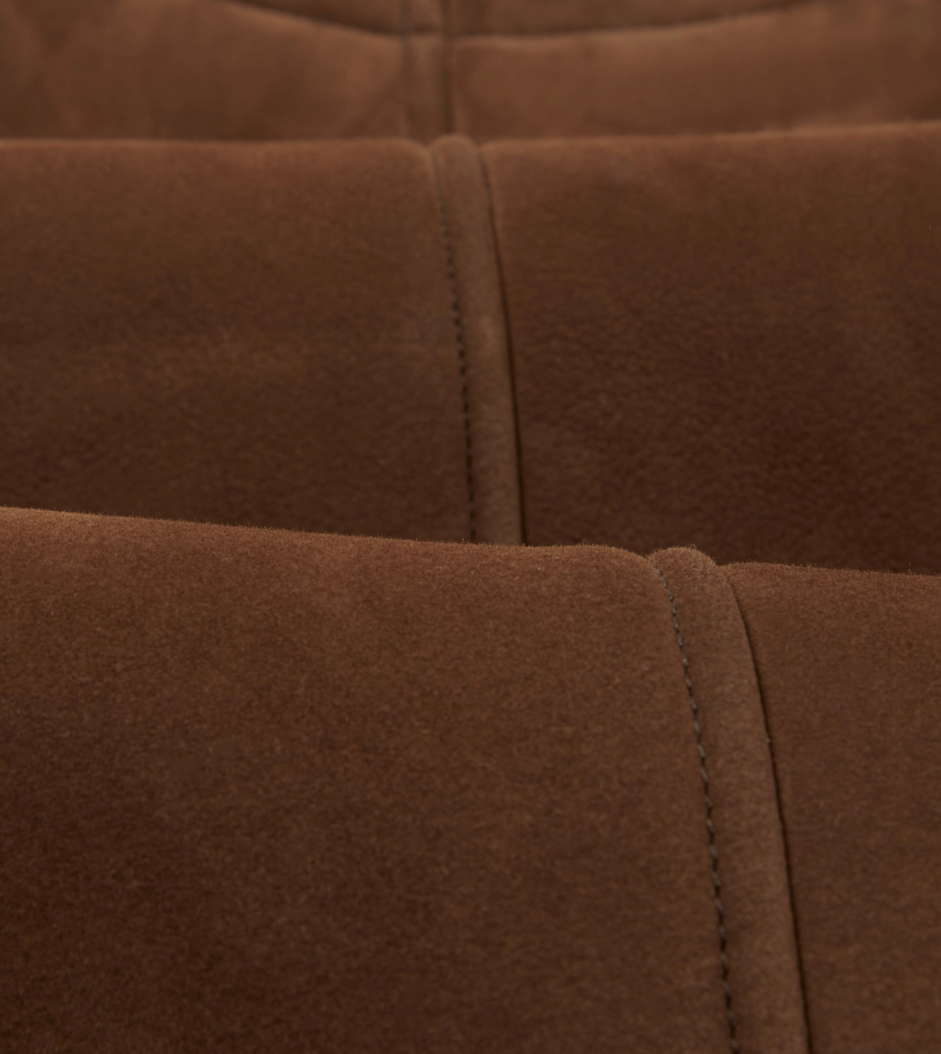 Windbreaker Tech Brown Suede Shearling Vest