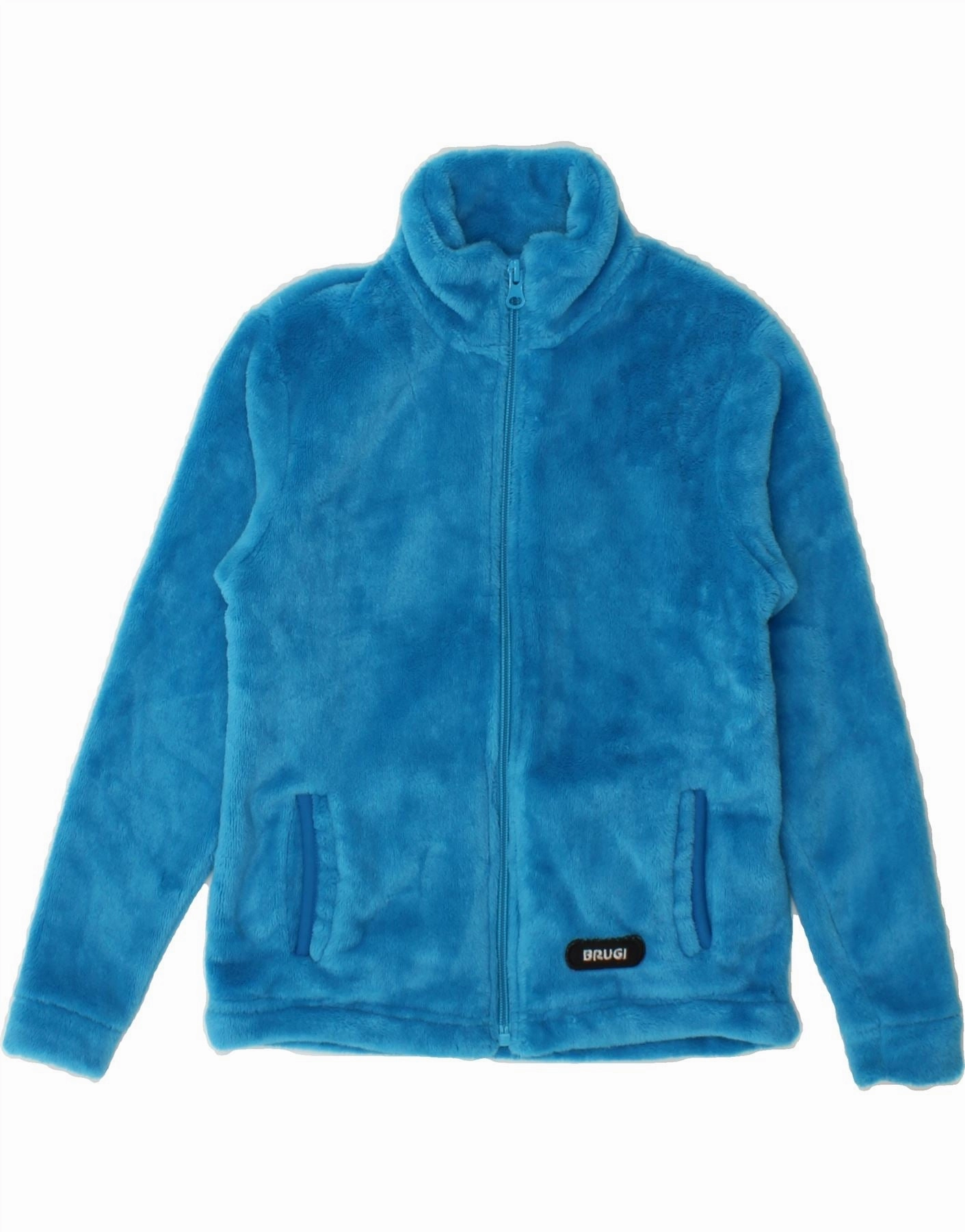 BRUGI Boys Fleece Jacket 6-7 Years Blue Polyester Evaluation Produce