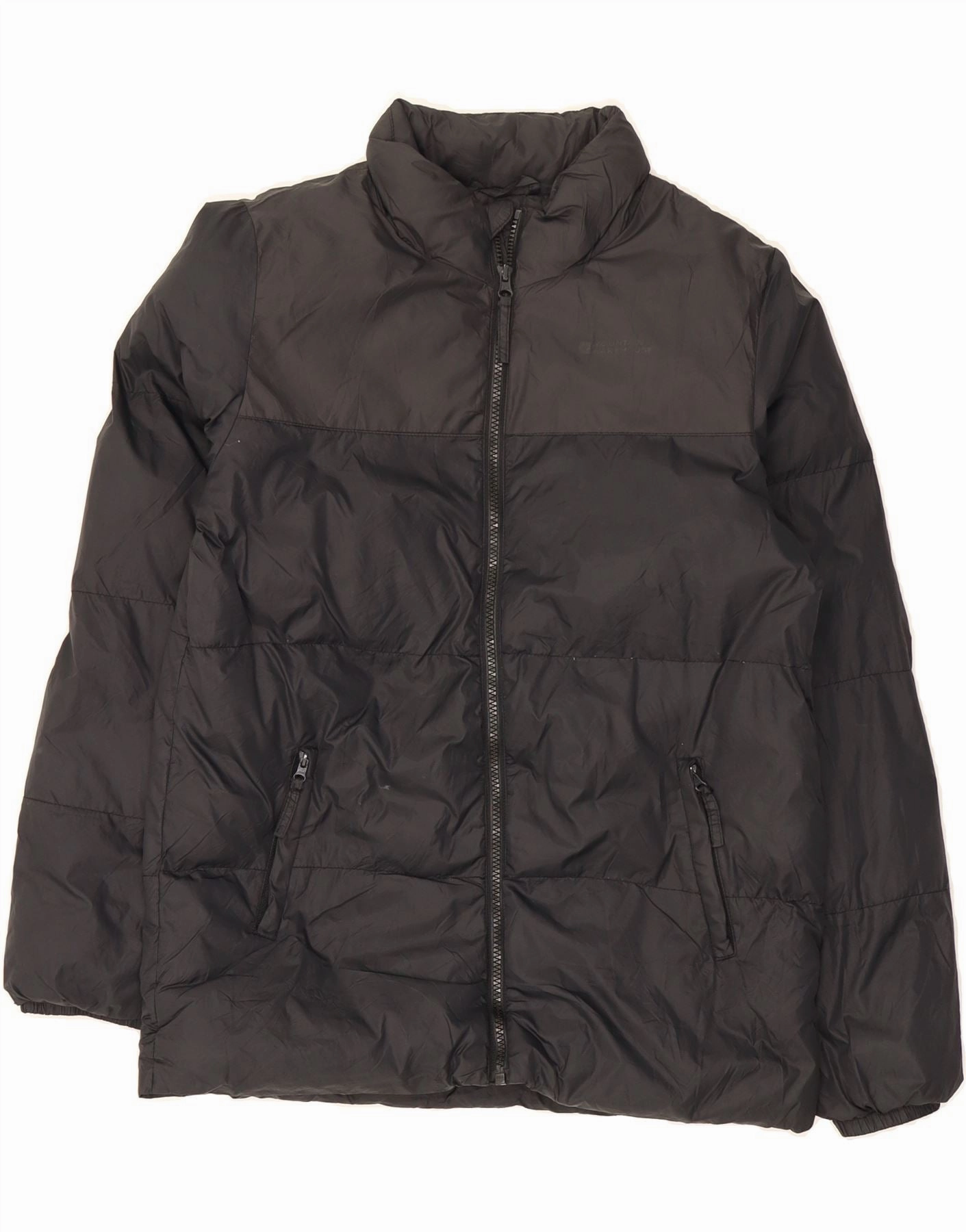 New Year's MOUNTAIN WAREHOUSE Boys Padded Jacket 13-14 Years Black Colourblock