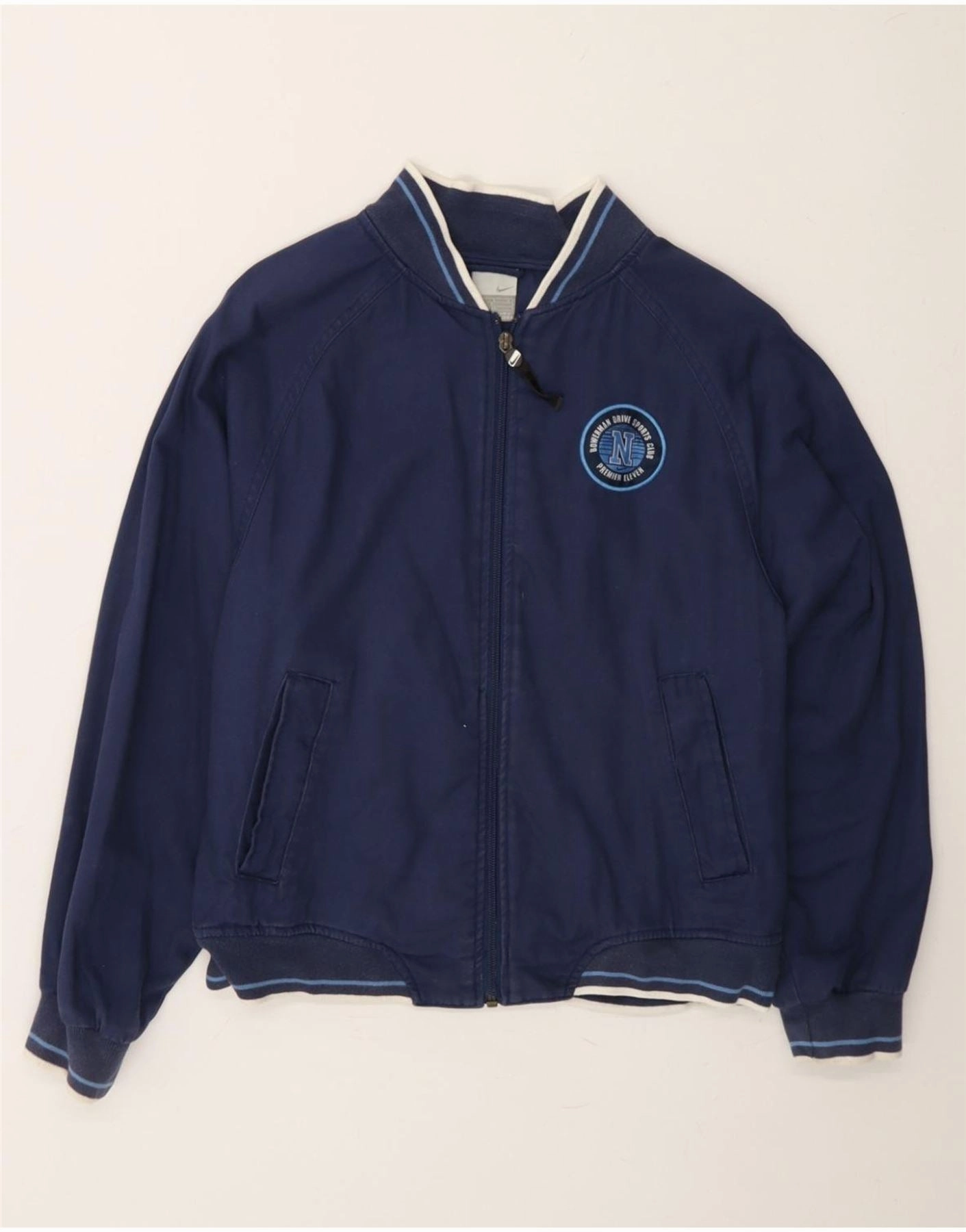 Compact Storage Tweezers NIKE Boys Graphic Bomber Jacket 14-15 Years Large Navy Blue Cotton