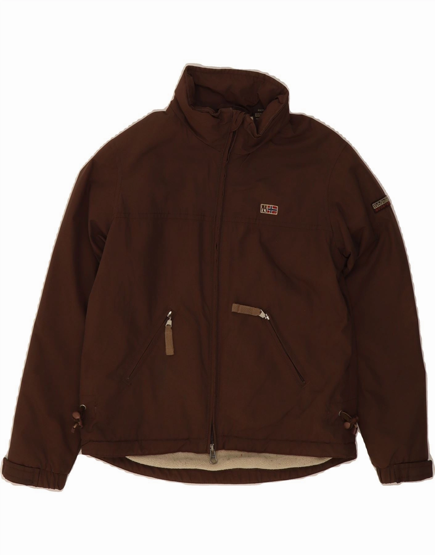Schedule windproof lining NAPAPIJRI Boys Windbreaker Jacket 7-8 Years Brown