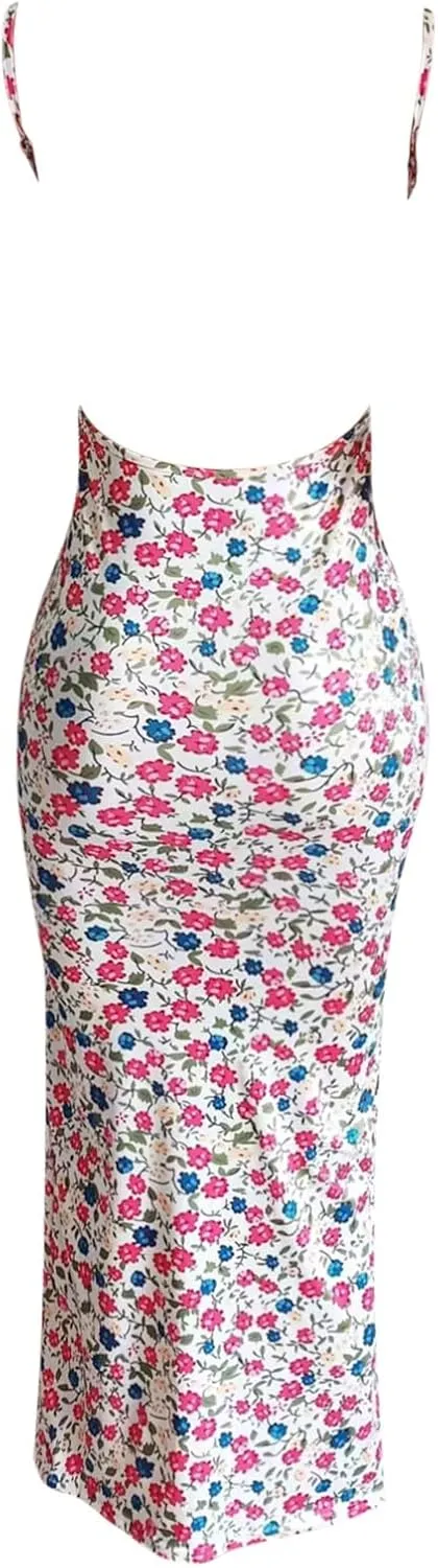 Wedding Guest Outfit Long Spring Dresses for Women 2025 Summer Floral Graduation Dresses Sundresses Hawaiian Dress