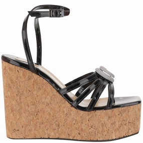 Slip Control Wedge Sandal With Heart Decoration