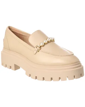 Stuart Weitzman Perla Leather Loafer Relaxed Outfit Bold Path